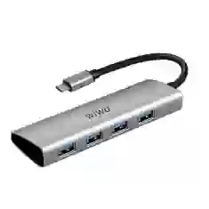 USB-хаб Wiwu Alpha 4 in 1 A440 Grey 