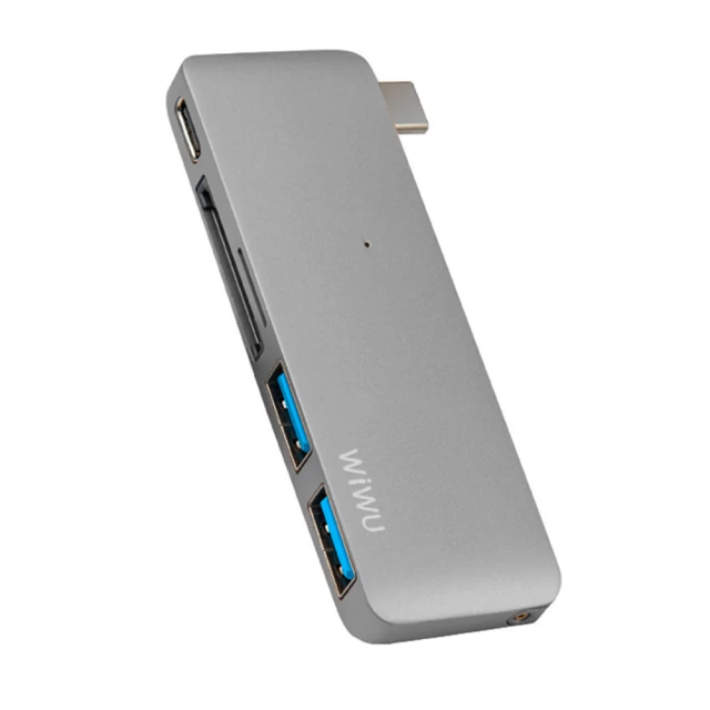 USB-хаб Wiwu Alpha 5 in 1 T6 Grey