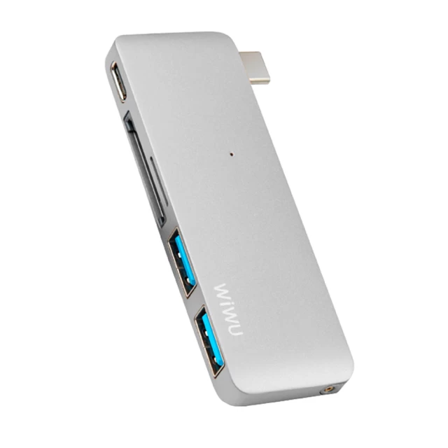 USB-хаб Wiwu Alpha 5 in 1 T6 Silver