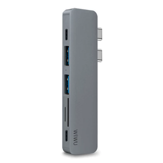 USB-хаб Wiwu Alpha 7 in 1 T8 Grey