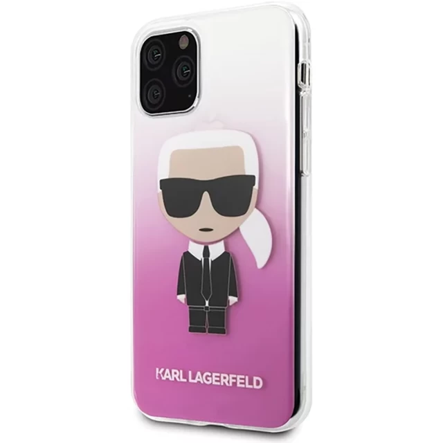 Чехол Karl Lagerfeld Iconic Karl для iPhone 11 Pro Pink (KLHCN58TRDFKPI)