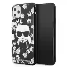 Чехол Karl Lagerfeld Flower Iconic Karl для iPhone 11 Pro Max Black (KLHCN65FLFBBK)
