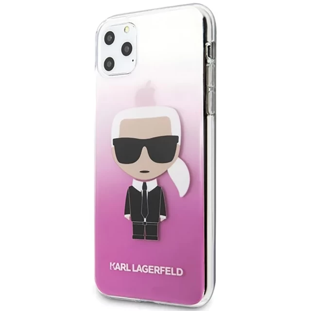 Чохол Karl Lagerfeld Iconic Karl для iPhone 11 Pro Max Pink (KLHCN65TRDFKPI)