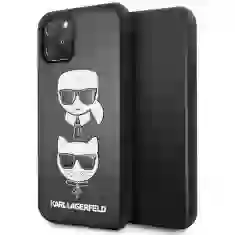 Чехол Karl Lagerfeld Karl and Choupette для iPhone 11 Pro Black (KLHCN58KICKC)