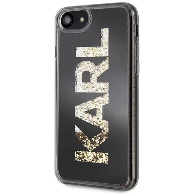 Чохол Karl Lagerfeld Iconic Karl Glitter для iPhone SE 2020/8/7 Black (KLHCI8KAGBK)