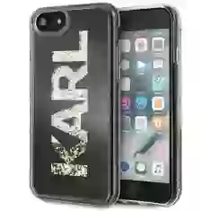 Чехол Karl Lagerfeld Iconic Karl Glitter для iPhone SE 2020/8/7 Black (KLHCI8KAGBK)
