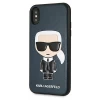 Чохол Karl Lagerfeld Iconic Karl Embossed для iPhone XS/X Blue (KLHCI65IKPUBL)