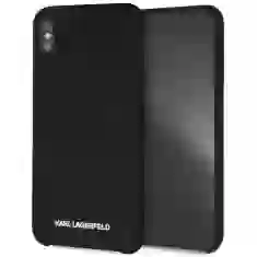 Чехол Karl Lagerfeld Silicone для iPhone XS/X Black (KLHCI65SLBKS)