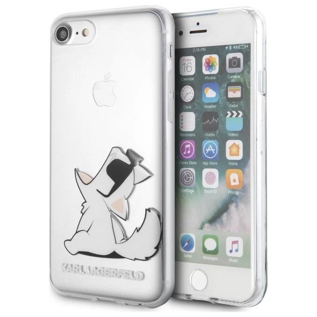 Чохол Karl Lagerfeld Choupette Fun для iPhone SE 2020/8/7 Transparent (KLHCI8CFNRC)