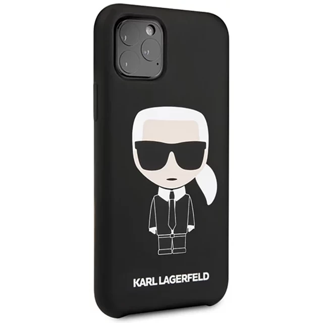 Чохол Karl Lagerfeld Silicone Iconic для iPhone 11 Pro Black (KLHCN58SLFKBK)