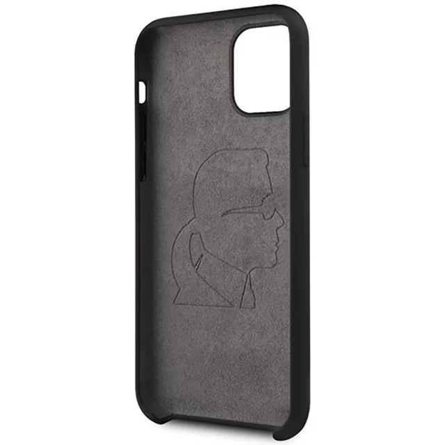 Чохол Karl Lagerfeld Silicone Iconic для iPhone 11 Pro Black (KLHCN58SLFKBK)