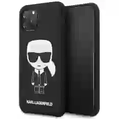Чехол Karl Lagerfeld Silicone Iconic для iPhone 11 Pro Black (KLHCN58SLFKBK)