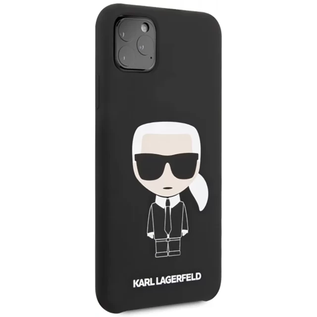 Чохол Karl Lagerfeld Silicone Iconic для iPhone 11 Pro Max Black (KLHCN65SLFKBK)