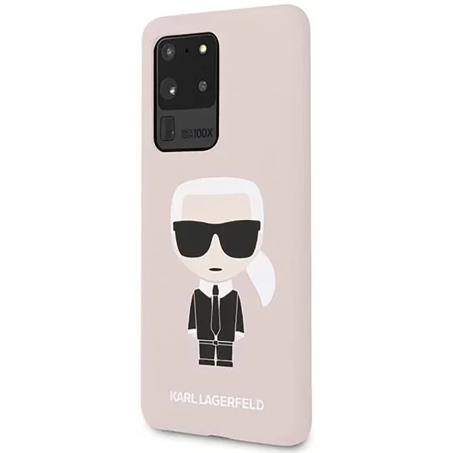 Чохол Karl Lagerfeld Silicone Iconic для Samsung Galaxy S20 Ultra Pink (KLHCS69SLFKPI)