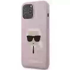 Чехол Karl Lagerfeld Karl's Head для iPhone 12 Pro Max Pink (KLHCP12LSLKHLP)