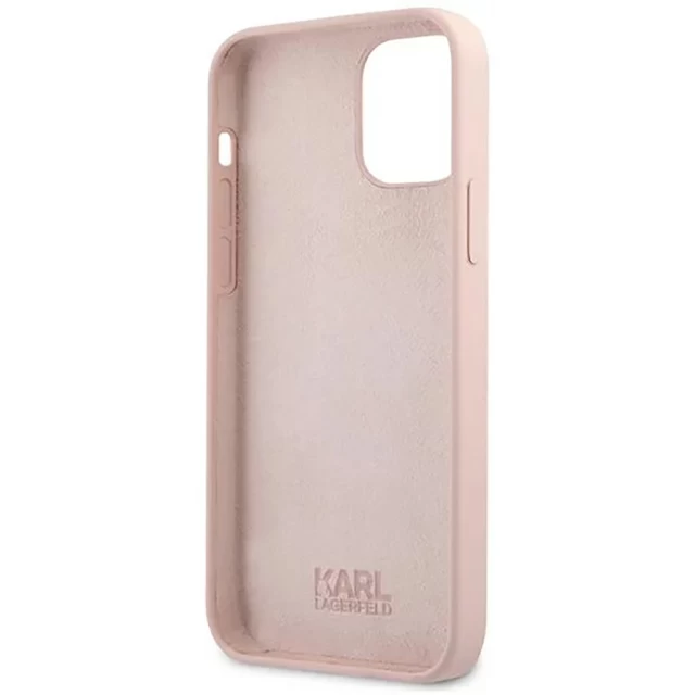 Чохол Karl Lagerfeld Karl's Head для iPhone 12 mini Pink (KLHCP12SSLKHLP)