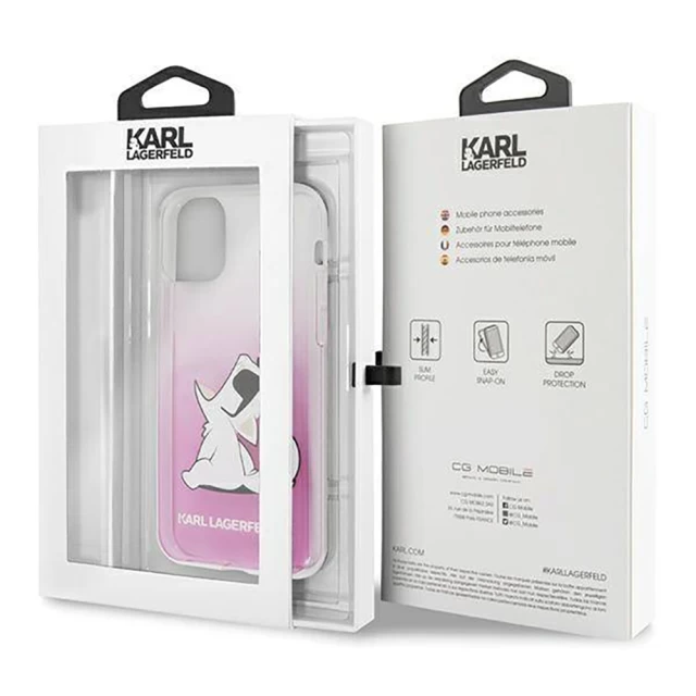 Чехол Karl Lagerfeld Choupette Fun для iPhone 12 | 12 Pro Pink (KLHCP12MCFNRCPI)