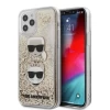 Чехол Karl Lagerfeld Liquid Glitter Karl and Choupette для iPhone 12 | 12 Pro Gold (KLHCP12MKCGLGO)