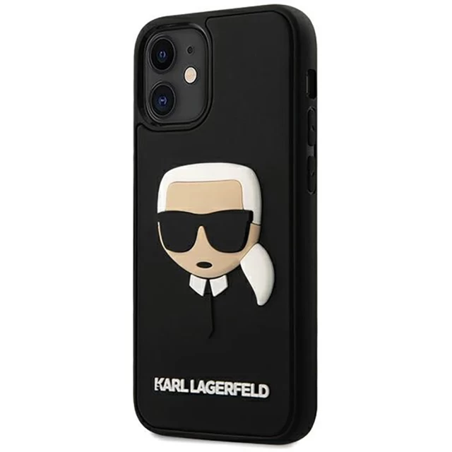 Чохол Karl Lagerfeld Karl's Head для iPhone 12 mini Black (KLHCP12SKH3DBK)