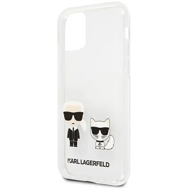 Чохол Karl Lagerfeld Karl and Choupette для iPhone 11 Transparent (KLHCN61CKTR)