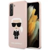 Чохол Karl Lagerfeld Silicone Iconic для Samsung Galaxy S21 Plus Pink (KLHCS21MSLFKPI)