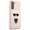 Чохол Karl Lagerfeld Silicone Iconic для Samsung Galaxy S21 Plus Pink (KLHCS21MSLFKPI)