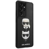 Чехол Karl Lagerfeld Saffiano Iconic Karl and Choupette Head для Samsung Galaxy S21 Ultra Black (KLHCS21LSAKICKCBK)