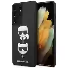 Чохол Karl Lagerfeld Saffiano Iconic Karl and Choupette Head для Samsung Galaxy S21 Ultra Black (KLHCS21LSAKICKCBK)