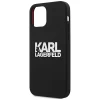 Чехол Karl Lagerfeld Silicone Stack Logo для iPhone 12 | 12 Pro Black (KLHCP12MSLKLRBK)