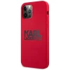 Чехол Karl Lagerfeld Silicone Stack Logo для iPhone 12 | 12 Pro Red (KLHCP12MSLKLRE)