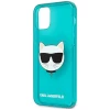 Чехол Karl Lagerfeld Glitter Choupette Fluo для iPhone 12 | 12 Pro Blue (KLHCP12MCHTRB)