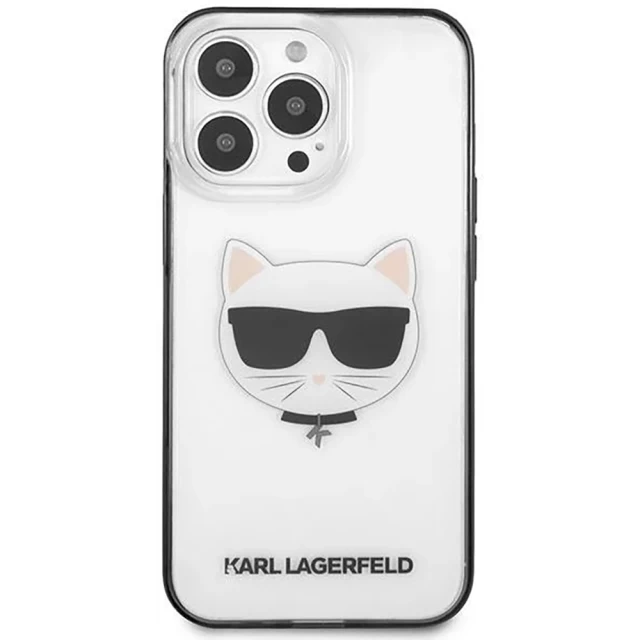 Чохол Karl Lagerfeld Iconic Choupette для iPhone 13 Pro Transparent (KLHCP13LHCHCK)