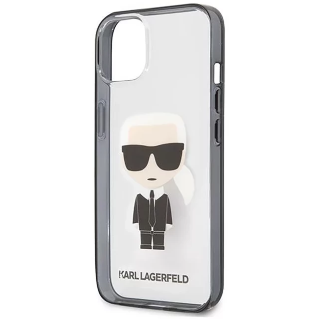 Чехол Karl Lagerfeld Iconic Karl для iPhone 13 Transparent (KLHCP13MHIKCK)