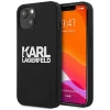 Чохол Karl Lagerfeld Silicone Stack Logo для iPhone 13 mini Black (KLHCP13SSLKLRBK)