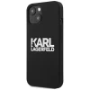 Чохол Karl Lagerfeld Silicone Stack Logo для iPhone 13 mini Black (KLHCP13SSLKLRBK)