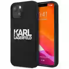 Чехол Karl Lagerfeld Silicone Stack Logo для iPhone 13 mini Black (KLHCP13SSLKLRBK)