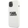 Чохол Karl Lagerfeld Silicone Stack Logo для iPhone 13 mini White (KLHCP13SSLKLWH)