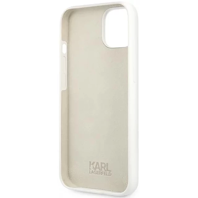 Чехол Karl Lagerfeld Silicone Stack Logo для iPhone 13 mini White (KLHCP13SSLKLWH)