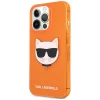 Чохол Karl Lagerfeld Glitter Choupette Fluo для iPhone 13 Pro Orange (KLHCP13LCHTRO)