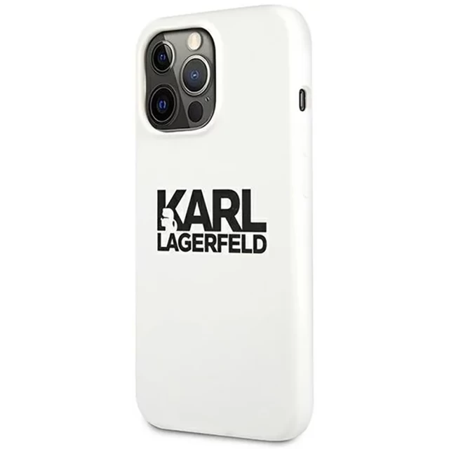 Чехол Karl Lagerfeld Silicone Stack Logo для iPhone 13 Pro White (KLHCP13LSLKLWH)