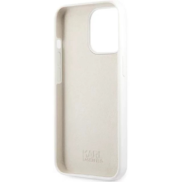 Чохол Karl Lagerfeld Karl and Choupette для iPhone 13 Pro White (KLHCP13LSSKCW)