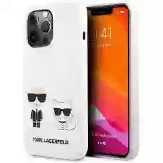 Чехол Karl Lagerfeld Karl and Choupette для iPhone 13 Pro White (KLHCP13LSSKCW)