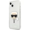 Чохол Karl Lagerfeld Glitter Karl's Head для iPhone 13 Silver (KLHCP13MKHTUGLS)