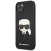 Чехол Karl Lagerfeld Saffiano Iconic Karl's Head для iPhone 13 Black (KLHCP13MSAKHBK)