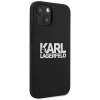 Чохол Karl Lagerfeld Silicone Stack Logo для iPhone 13 Black (KLHCP13MSLKLRBK)