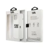 Чохол Karl Lagerfeld Silicone Stack Logo для iPhone 13 White (KLHCP13MSLKLWH)