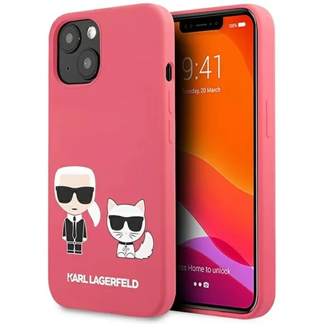 Чохол Karl Lagerfeld Karl and Choupette для iPhone 13 Pink (KLHCP13MSSKCP)