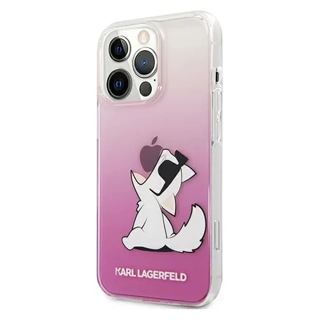Чехол Karl Lagerfeld Choupette Fun для iPhone 13 Pro Max Pink (KLHCP13XCFNRCPI)