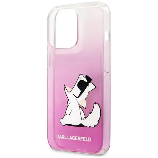 Чохол Karl Lagerfeld Choupette Fun для iPhone 13 Pro Max Pink (KLHCP13XCFNRCPI)
