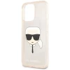 Чехол Karl Lagerfeld Glitter Karl's Head для iPhone 13 Pro Max Gold (KLHCP13XKHTUGLGO)